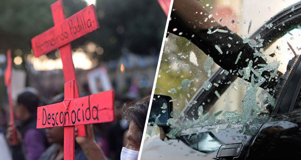 Puebla, sexto con menos feminicidios; octavo con más incidencia de robo de auto