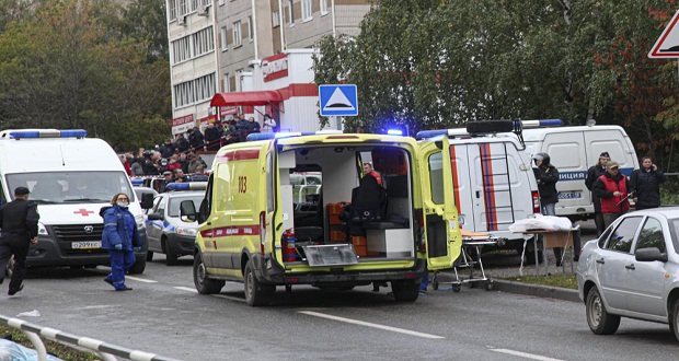 En Rusia, tiroteo en escuela deja 15 muertos; 11 son niños