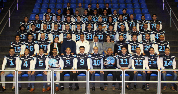 Con jerseys, equipo de americano de BUAP se alista para temporada 