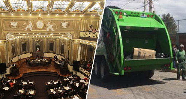 Congreso avala concesionar servicio de limpia y relleno en Puebla capital