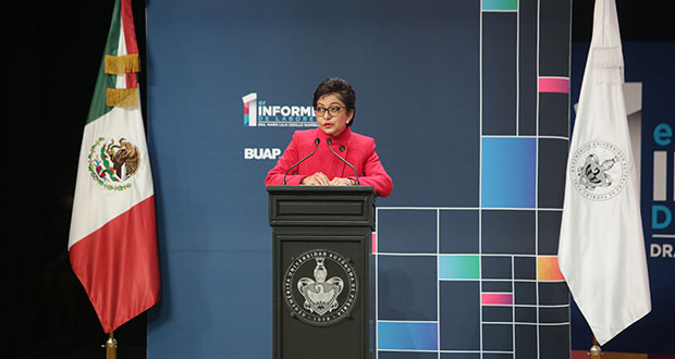 En informe, rectora Cedillo destaca ahorros de 117 mdp, inclusión y trato humano