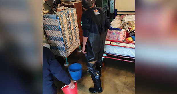 Fuertes lluvias dejan inundaciones en San Pedro Cholula y Puebla