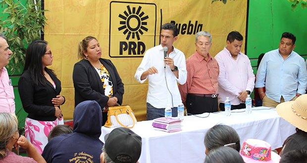 PRD busca instalar coordinadoras en 217 municipios de Puebla 