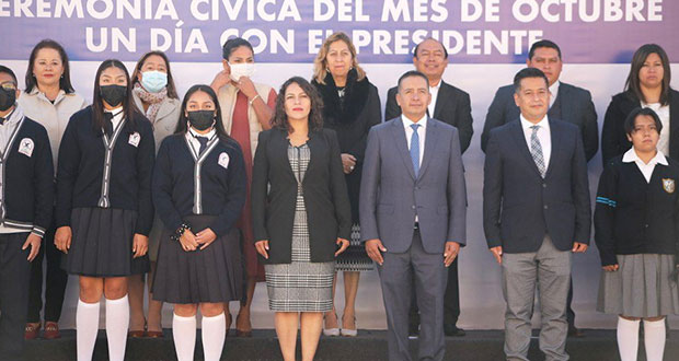 Tlatehui encabeza ceremonia a un año de asumir alcaldía de San Andrés