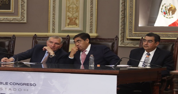 En Congreso de Puebla, Adán Augusto pide aprobar reforma de Guardia Nacional