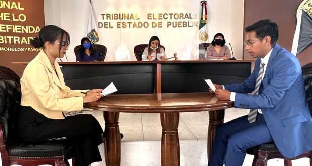 Estudiantes de BUAP participan en “Magistratura por un día” en el TEEP