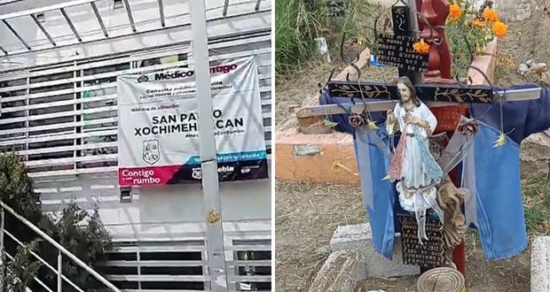 Presidencia auxiliar de Xochimehuacan no pone ofrendas a víctimas de explosión. Foto: @JaimeComunidad3