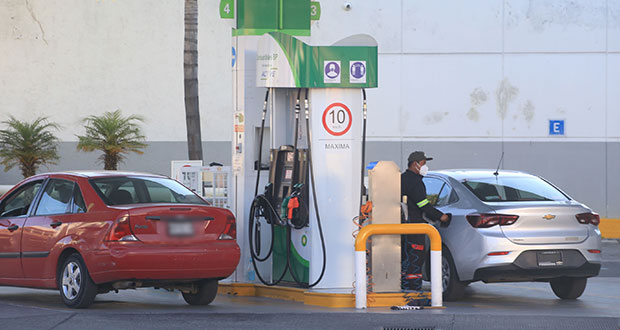 Desde febrero de 2019, precio de gasolina en Puebla, debajo de media nacional