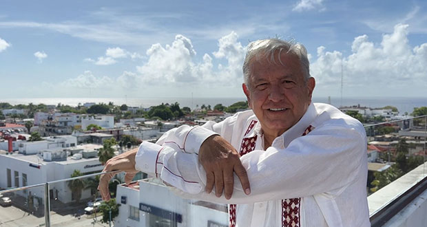Con 10% de turistas de Cancún en Tren Maya, habrá beneficio al sur: AMLO