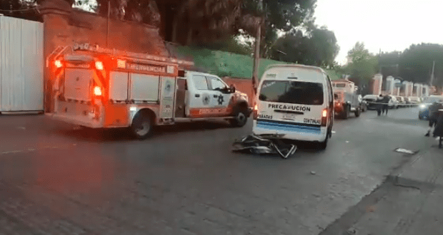 Choque de ruta Flecha Azul deja dos heridos en CH de Puebla