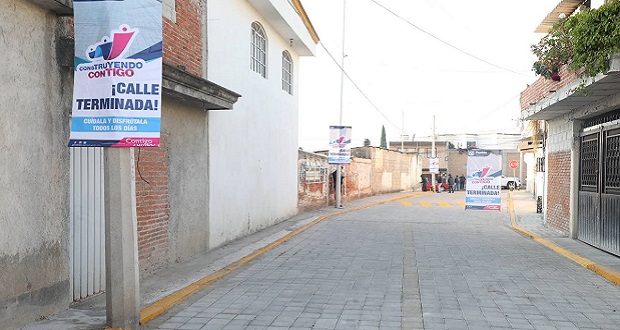 Comuna de Puebla entrega 3 obras en juntas auxiliares; invierte 2.2 mdp