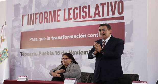 Listos para que la transformación continúe: Sergio Salomón, en 1er informe