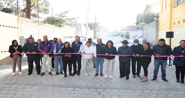 Ayuntamiento de Puebla entrega 3 calles rehabilitadas; gasta 1.6 mdp
