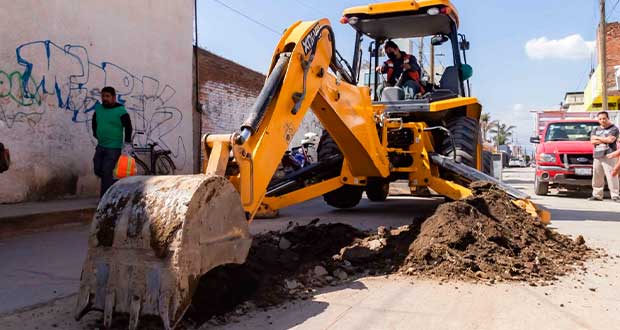 Angon inicia sustitución de alcantarillado en Cocoyotla