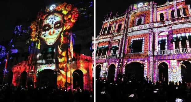 Proyectarán video mapping de Día de Muertos en Palacio Municipal