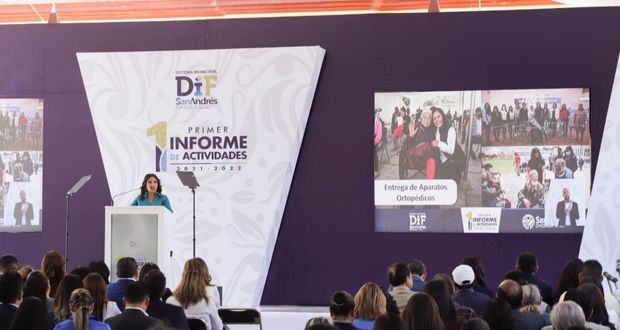 Rinde Sistema Municipal DIF de San Andrés Cholula Primer Informe de Actividades