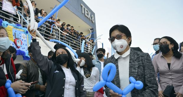 Clausuran 10° aniversario de Preparatoria BUAP Zapata en Texmelucan