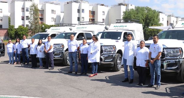 Recibe Salud estatal 10 camionetas equipadas para mejorar servicios