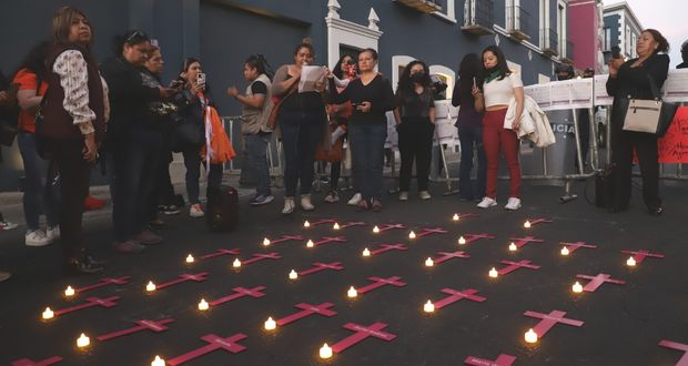 El pase de lista por víctimas de feminicidio en Puebla