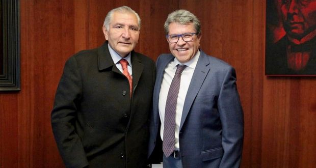 Ricardo Monreal y Adán Augusto López revisan agenda legislativa en Senado