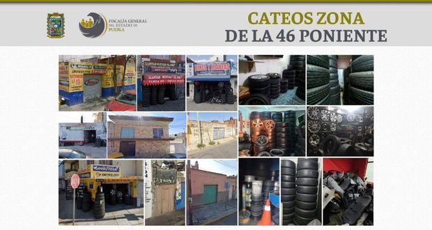 FGE hace cateo en la 46 Poniente; asegura mil 200 autopartes