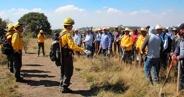 Comuna y Conafor capacitan a 70 ejidatarios contra incendios forestales
