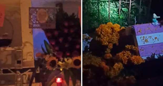 Poblanos preservan tradición de velar a difuntos en panteón de San Baltazar