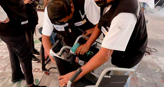 San Andrés Cholula repara sillas de ruedas a bajo costo