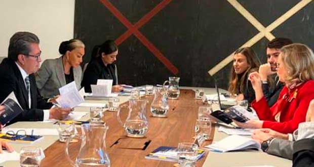 Monreal y viceministra española Nadia Calvino analizan transición digital