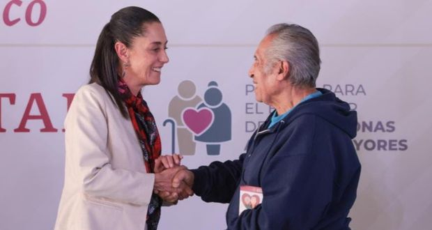 La pensión para adultos mayores es parte de la constitución, nunca nadie se las va a poder quitar ni en la ciudad ni en el país: Claudia Sheinbaum