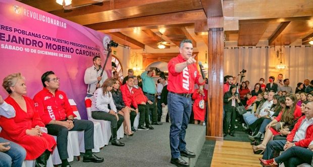 Refrenda Alejandro Moreno Cárdenas su respaldo a la dirigencia estatal del PRI Puebla