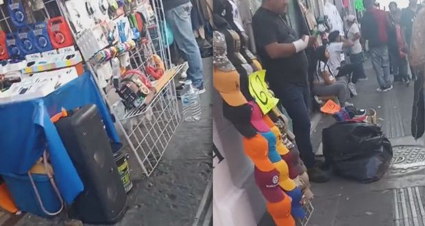 En víspera de 12 de diciembre, vendedores llenan calles de CH de Puebla