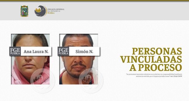 Vinculan a proceso a pareja por secuestrar a familia en Tepexi