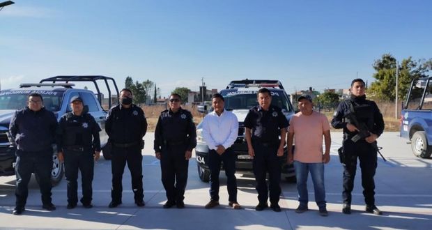 Fortalece policía de San Andrés Cholula trabajados de seguridad en San Antonio Cacalotepec