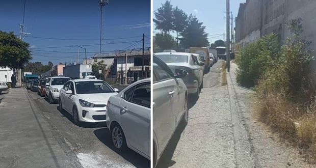 Verificentros de Puebla, con largas filas en fin de año; esperan hasta 3 horas