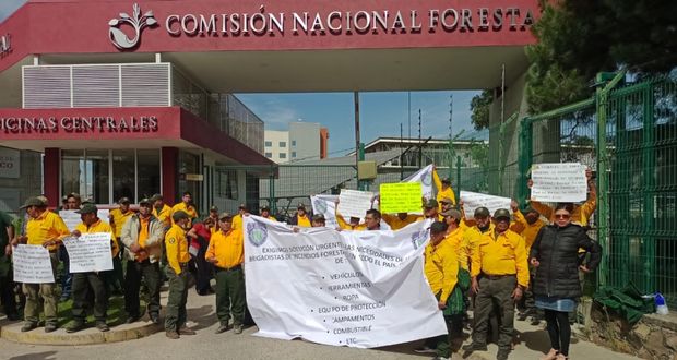 Trabajadores de la Conafor piden equipos y vehículos para trabajo