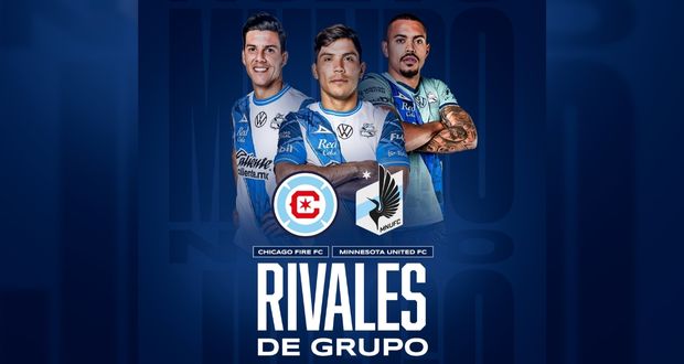 Minnesota y Chicago, los rivales de “La Franja” en la Leagues Cup. Foto: @ClubPueblaMX