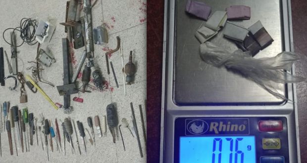 En San Miguel, operativo de SSP decomisa armas, drogas y celulares