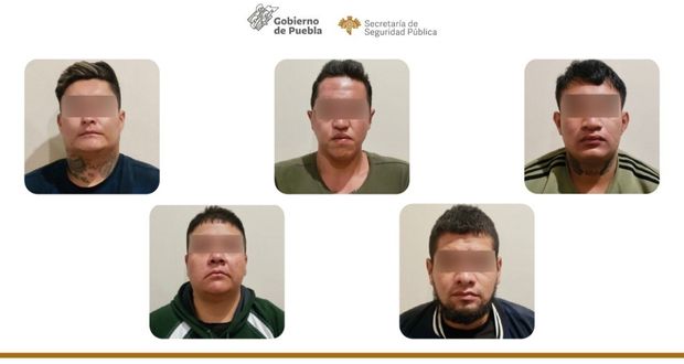 Detienen a 5 por ataque armado en bar de la Puebla-Tehuacán