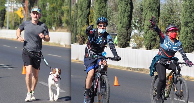 Con hijos y mascotas, 5 mil poblanos recorren Vía Recreativa: SMT