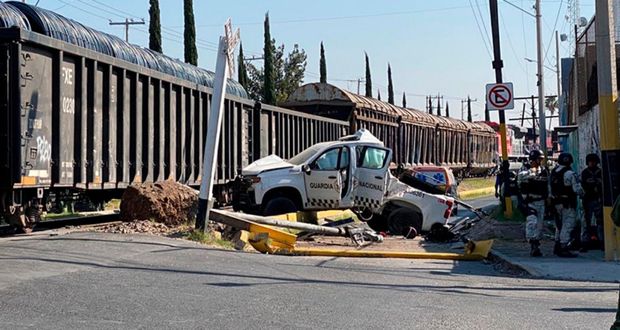 Tren embiste patrulla de Guardia Nacional en Guanajuato; hay 2 muertos