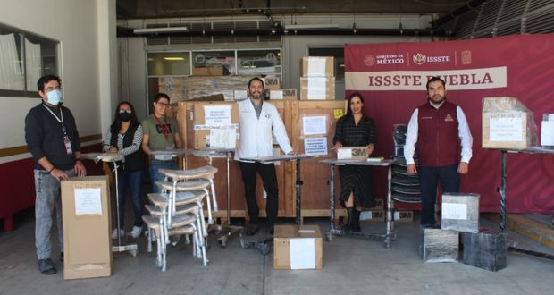 Hospital regional de Issste en Puebla recibe 244 equipos médicos