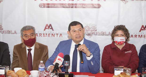 Armenta plantea alianza de Morena con FXM en Puebla rumbo a 2024. Foto: 