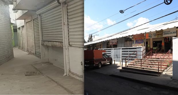 Mercado de Amalucan con 40% de locales vacíos; piden apoyo para seguir con la rehabilitación