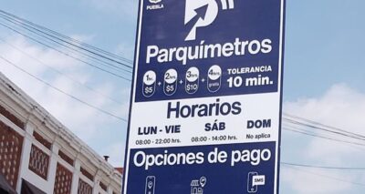 Parquímetros de Puebla, con ingresos por 5,713 mdp en 2022; 18%, en diciembre