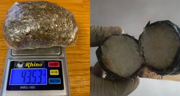Aseguran droga con valor de 200 mil pesos en dos penales de Puebla