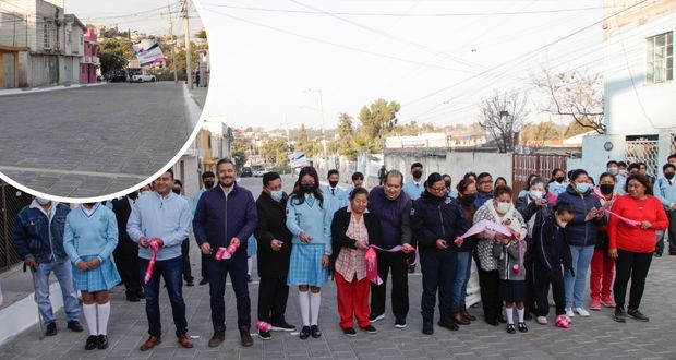 En Clavijero, ayuntamiento de Puebla entrega 3 calles rehabilitadas