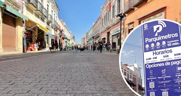 Dinero de parquímetros en CH de Puebla, para árboles y calle de “los dulces”