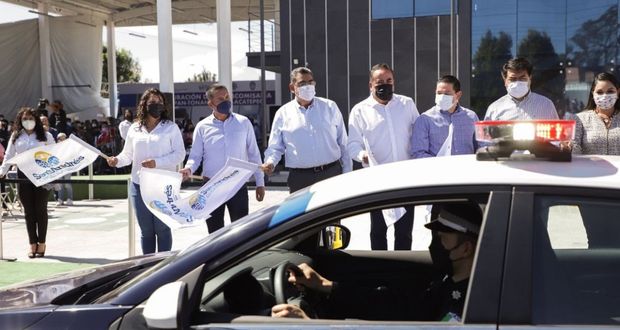Con Céspedes, Tlatehui entrega 11 patrullas e inaugura subcomisaría