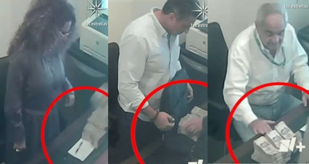 Televisa exhibe a funcionarios de Layda recibiendo dinero antes de elección